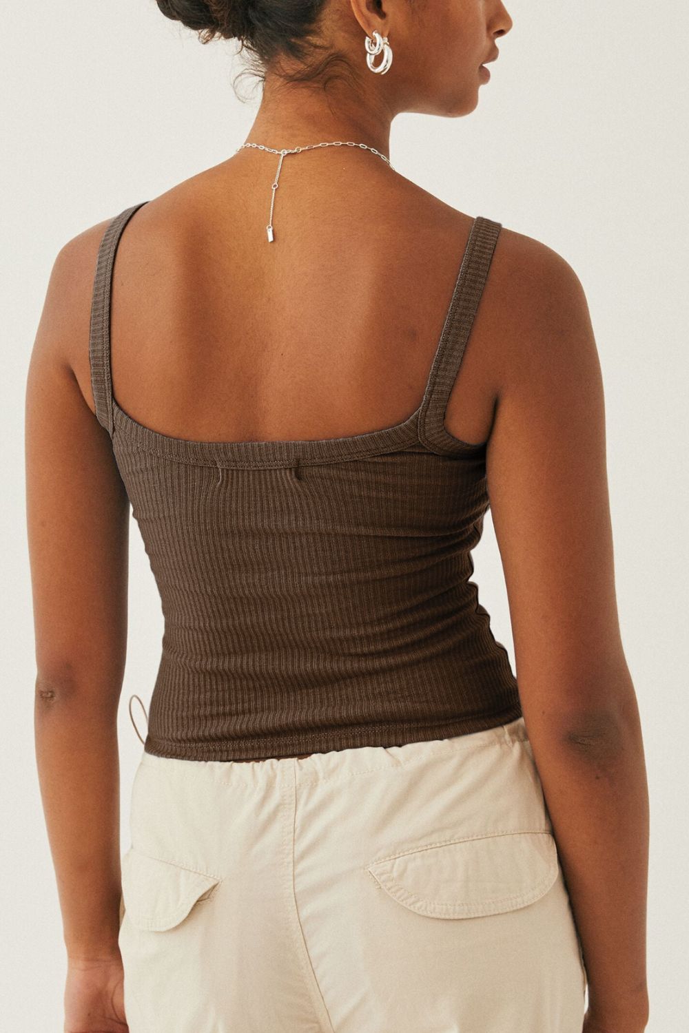 In Your Dreams Ribbed Cropped Cami